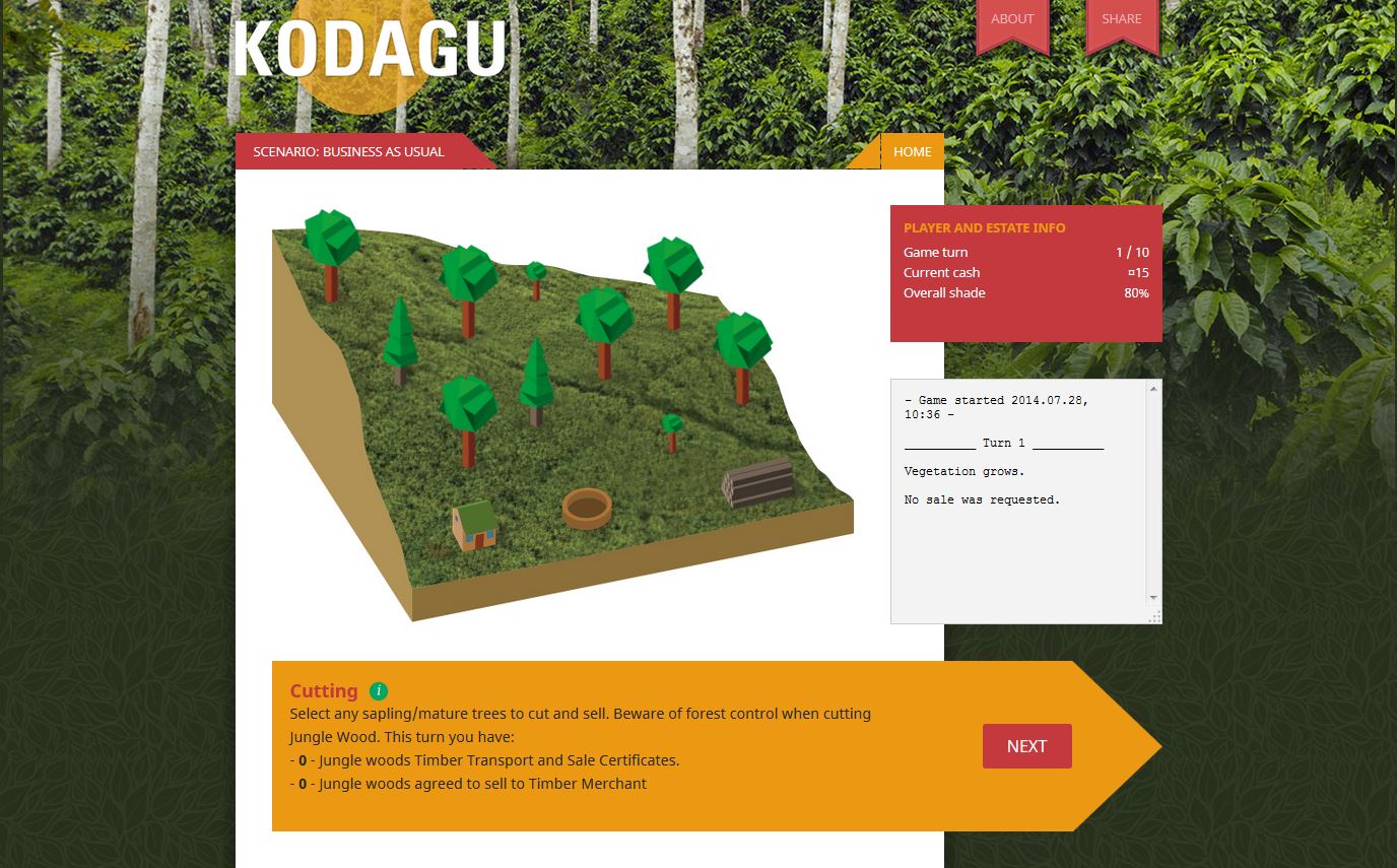 Enlarged view: Online plateforme for the "Kodagu game"